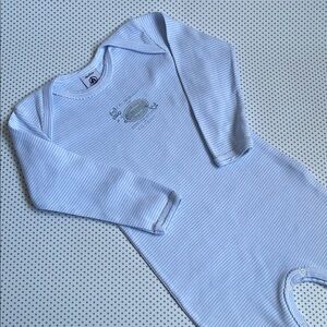 Petit Bateau Blue and White One Piece